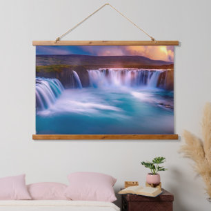 Tapisserie Suspendue Cascade de Godafoss, Islande Beau paysage