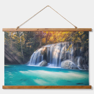 Tapisserie Suspendue Cascade d'Erawan dans la province de Kanjanaburi T