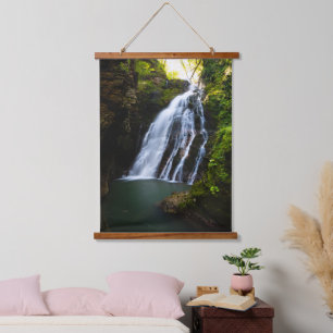 Tapisserie Suspendue Cascade étonnante avec lumière du soleil