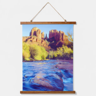 Tapisserie Suspendue Cathedral Rock se reflétant dans Oak Creek, Arizon