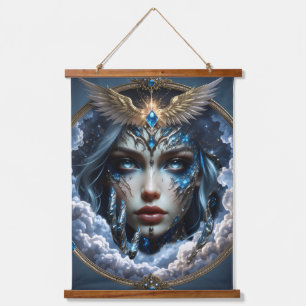Tapisserie Suspendue Célestia – Gardienne du Ciel Infini.