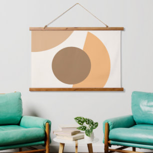 Tapisserie Suspendue Cercles géométriques Abstraits chic Motif d'art mo