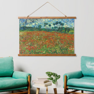 Tapisserie Suspendue Champ de pavot par Vincent Van Gogh