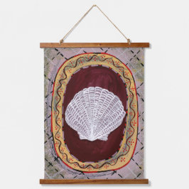 Tapisserie Suspendue Charleston Farmhouse Shell Impression mur pendage