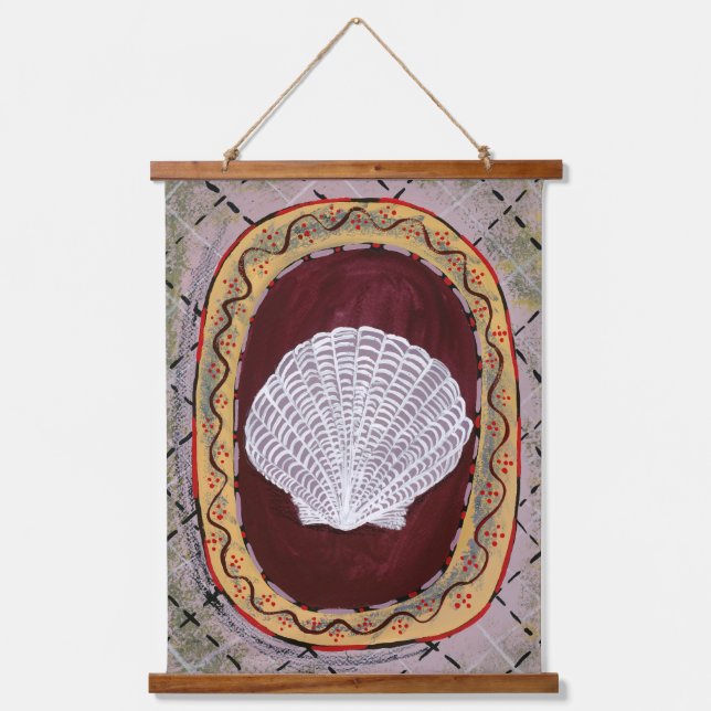 Tapisserie Suspendue Charleston Farmhouse Shell Impression mur pendage (Recto)