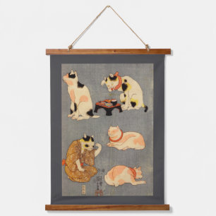 Tapisserie Suspendue Chats japonais, Kuniyoshi, Ukiyo-e