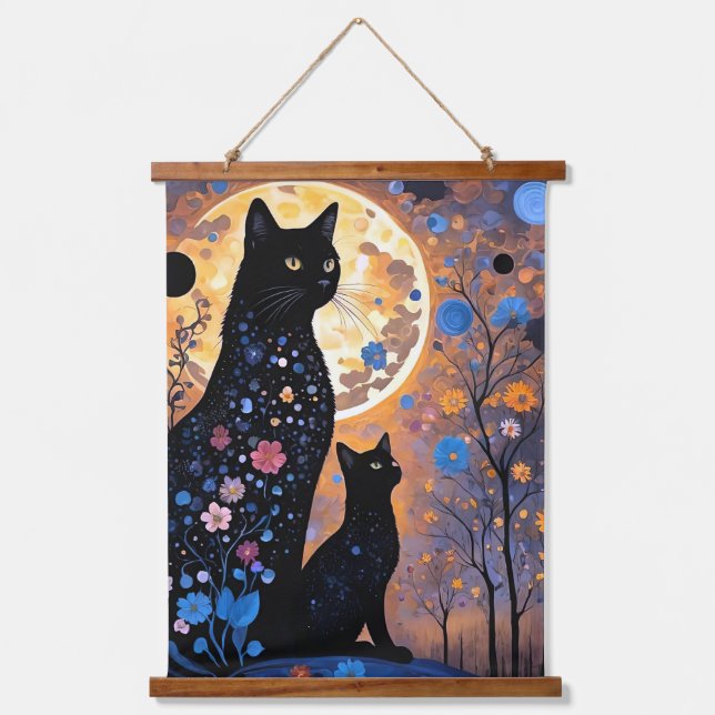 Tapisserie Suspendue Chats mystiques (Recto)