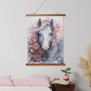 Tapisserie Suspendue Cheval blanc