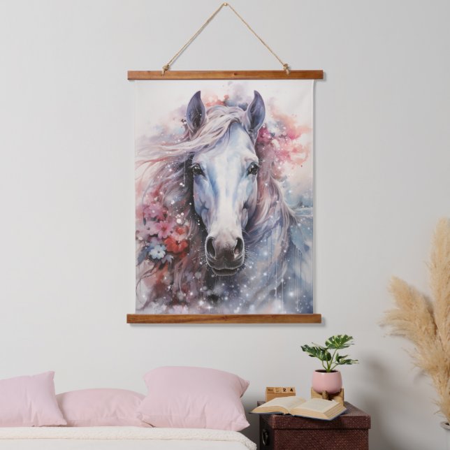Tapisserie Suspendue Cheval blanc (Chambre à coucher)