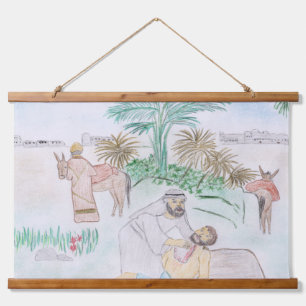 Tapisserie Suspendue Christian Artwork Le bon samaritain