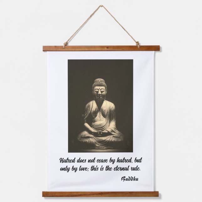 Tapisserie Suspendue Citation Bouddha (Recto)