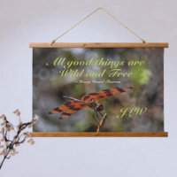 Citation sauvage et libre Dragonfly Photographie N