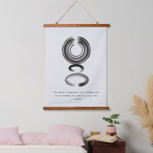 Tapisserie Suspendue Citation zen : Sagesse et méditation