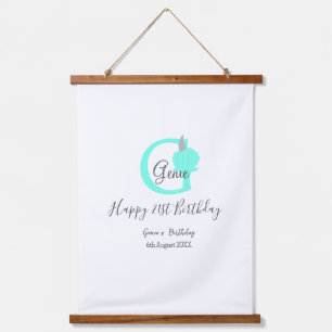 Tapisserie Suspendue Citrouille vert automne anniversaire 21e pastel gr