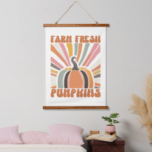 Tapisserie Suspendue Citrouilles frais de la ferme rétro