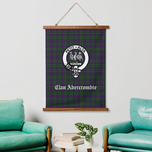 Tapisserie Suspendue Clan Abercrombie Tartan & Crest (Salon)