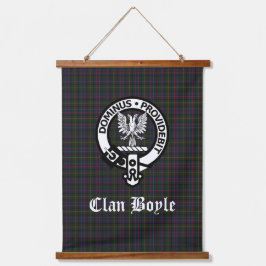 Tapisserie Suspendue Clan écossais Boyle Crest Badge & Tartan