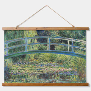 Tapisserie Suspendue Claude Monet - Bassin aux Nymphéas & Pont Japonais