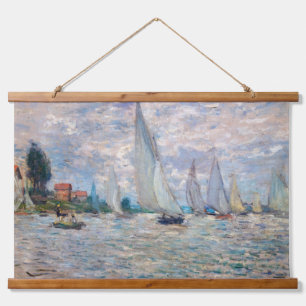 Tapisserie Suspendue Claude Monet - Bateaux Regatta à Argenteuil