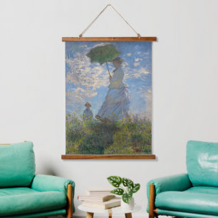 Tapisserie Suspendue Claude Monet Femme à l'ombrelle Beaux-Arts