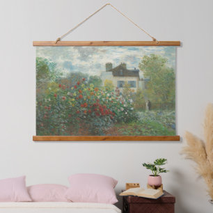 Tapisserie Suspendue Claude Monet L'Artiste Jardin Le Vieux Art Françai