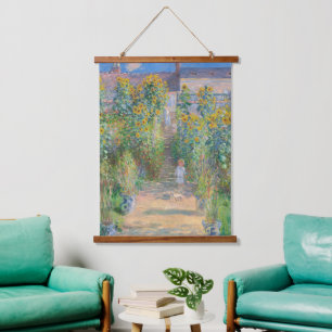 Tapisserie Suspendue Claude Monet L'Artiste Jardin Tournesols Art Ancie