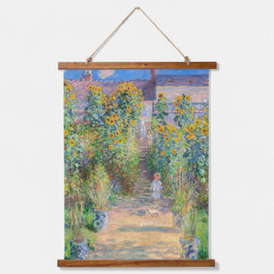Tapisserie Suspendue Claude Monet - Le jardin de l'artiste à Vetheuil