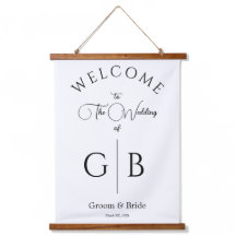 Clean Chic Wedding Reception Entrance