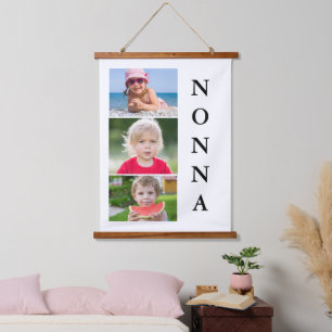 Tapisserie Suspendue Collage photo de Nonna Grandma 3