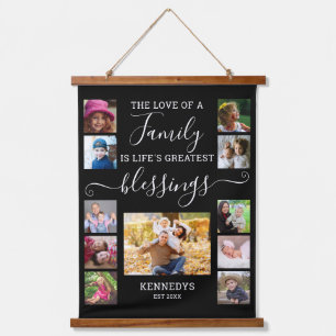 Tapisserie Suspendue Collection photo moderne 11 Famille Love Citation