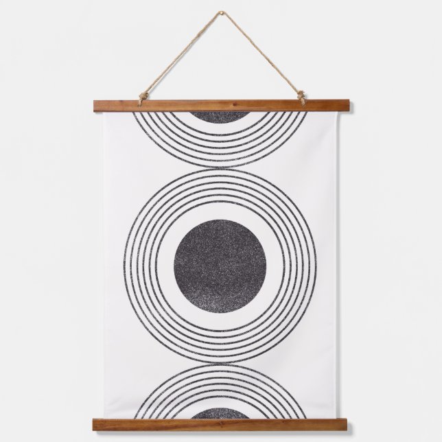 Tapisserie Suspendue Composition des cercles Abstraits (Recto)