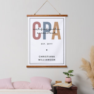 Tapisserie Suspendue Comptable Public Certifié CPA Retro