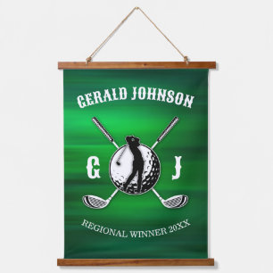 Tapisserie Suspendue Conception de monogramme de golf sur mesure