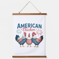 Conception de poulet américain patriotique du 4 ju
