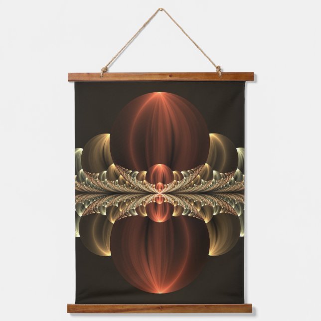 Tapisserie Suspendue Construction d'Imaginaires Art Fractal Abstrait br (Recto)