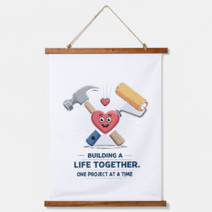 Tapisserie Suspendue Construire une vie ensemble Maison de couple DIY