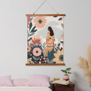 Tapisserie Suspendue Contemplation du jardin