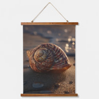 Coquillage en spirale lumineux avec l'art des lumi