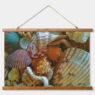 Tapisserie Suspendue Coquillages Abstraits colorés