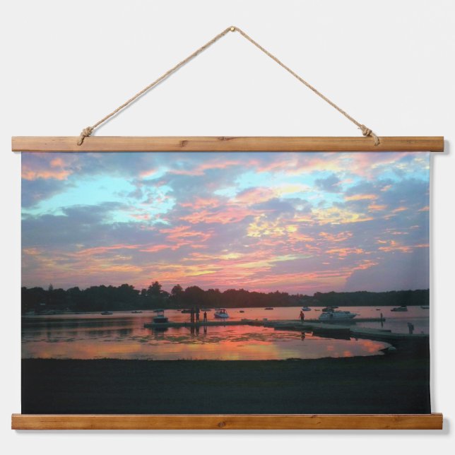 Tapisserie Suspendue Coucher de soleil à l'anse (Devant)