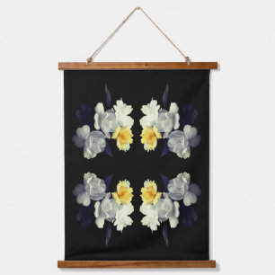 Tapisserie Suspendue Couleur partielle du cluster rose jaune Abstrait