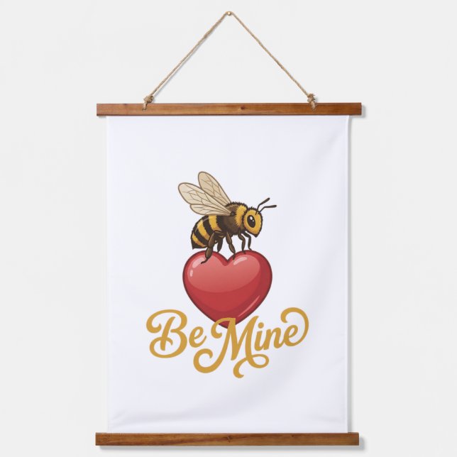 Tapisserie Suspendue Cute Be Mine Honeycomb (Recto)