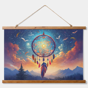 Tapisserie Suspendue Dans les nuages, le Dreamcatcher amérindien