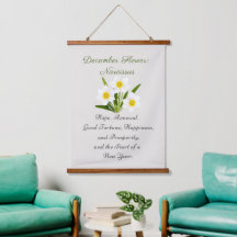 Décembre Mois de naissance Fleur Narcisse Élégant