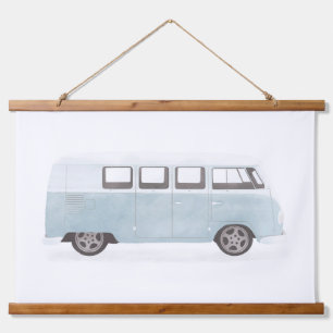 Tapisserie Suspendue Décor bleu Retro Van Nursery