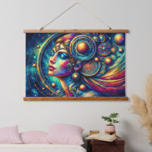 Déesse Tête colorée ronde Bijoux Mars Vibe -