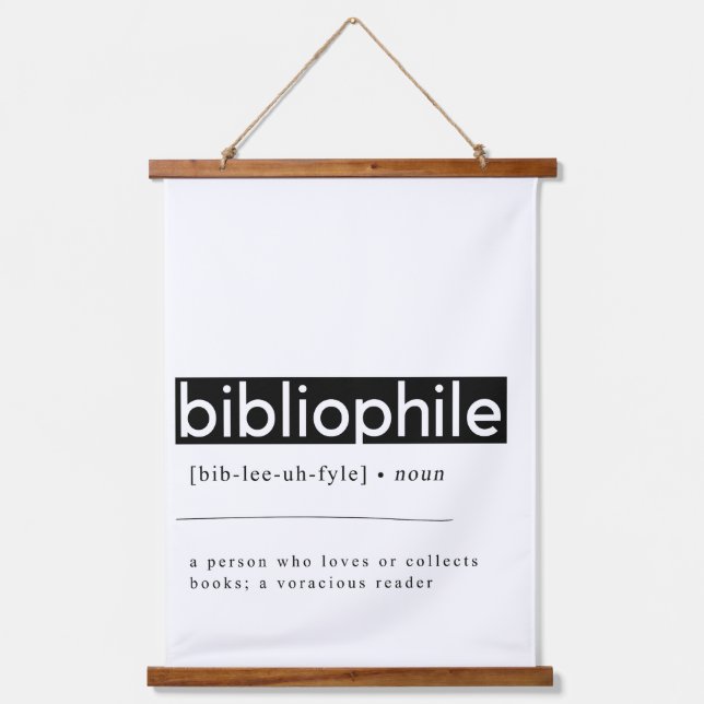 Tapisserie Suspendue Définition bibliophile (Recto)