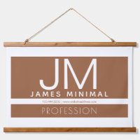 Design minimaliste professionnel moderne | Marron 