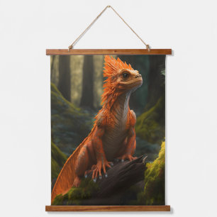 Tapisserie Suspendue dragon rouge