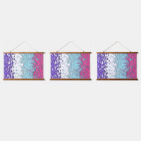 Drapeau de fierté multisexuel funky trippy ondulé